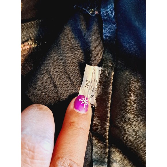 Zara Trafaluc Floral Mid Rise Ankle Zip Stretch Trouser Skinny Pants, Small 6 - Picture 9 of 9